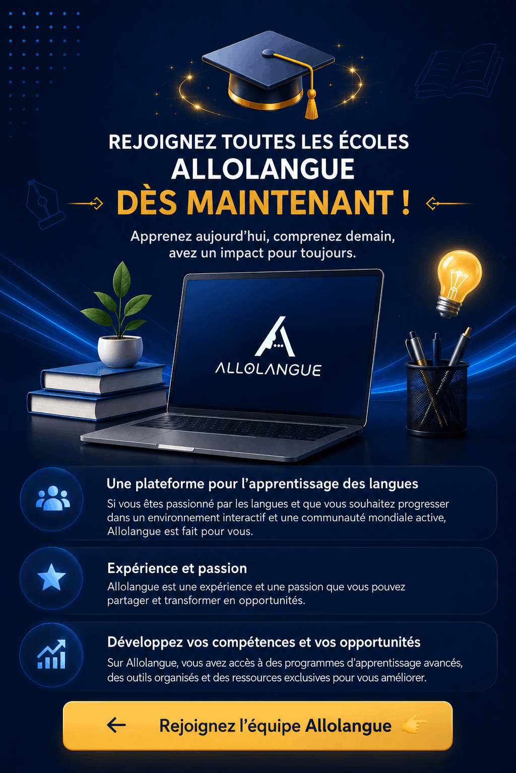 Rejoignez la communauté des enseignants AlloLangue !